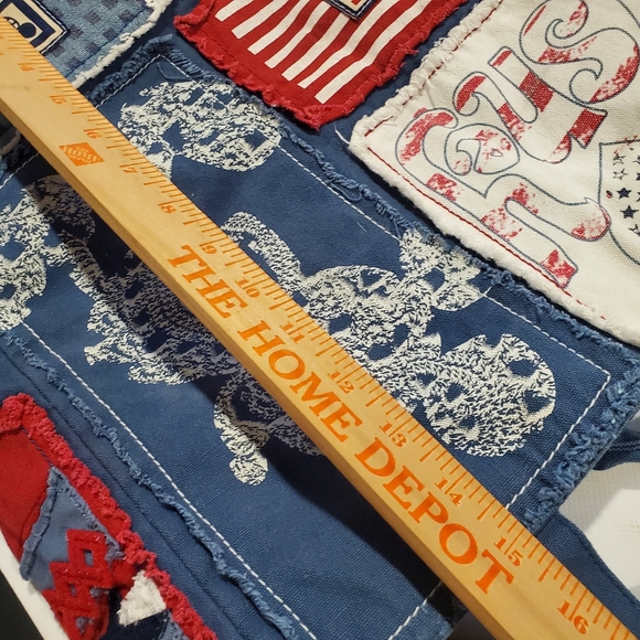 Disney Parks Mickey Mouse Stars Stripes Patriotic Denim Tote Bag - Picture 8 of 12